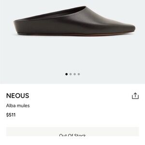Neous Black Alba Mules